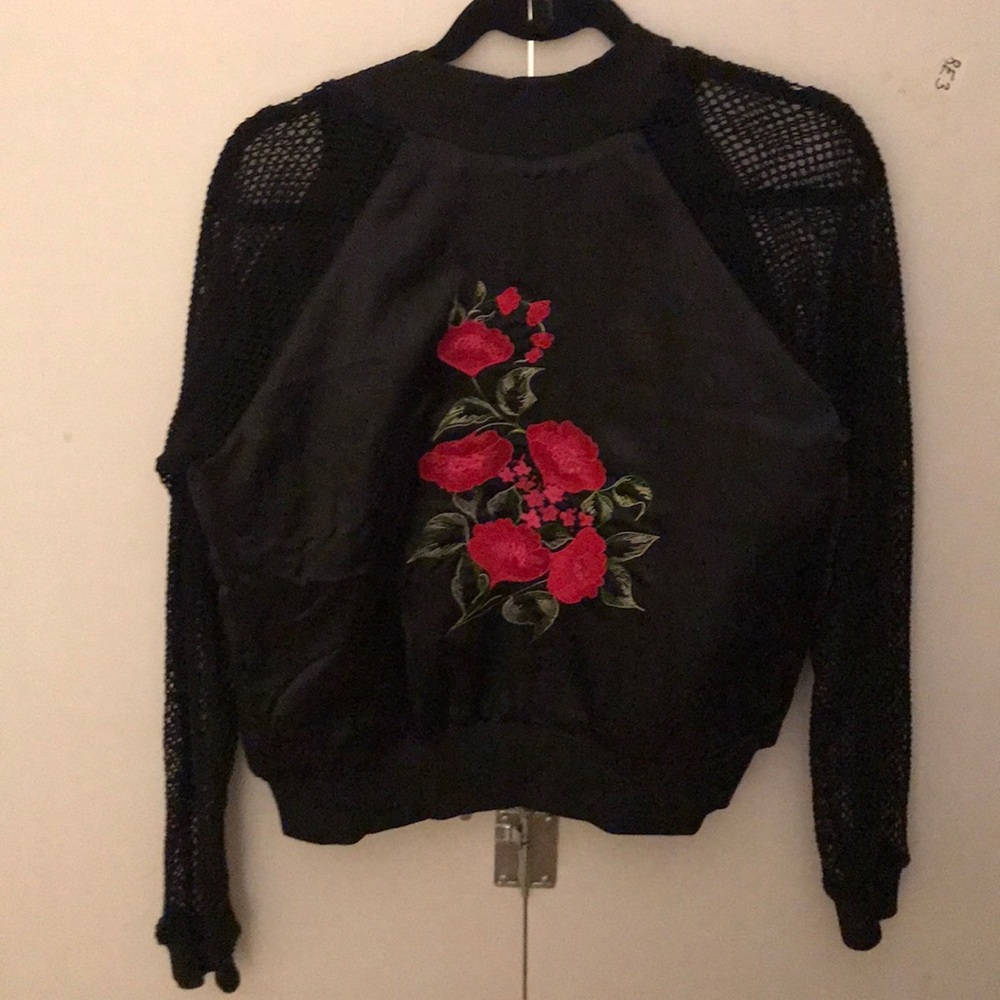 LF Bomber jacket with mesh sleeves &